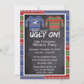 Holen Sie sich Ihre Ugy auf Strick Weihnachts-Swea Einladung (Vorderseite)