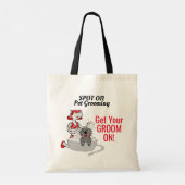 Holen Sie sich Ihren Aufstieg auf rot und schwarz Tragetasche (Rückseite)