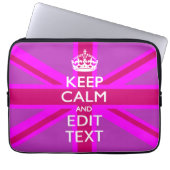 Holen Sie sich Ihren Behalten, ruhigen Text auf Fu Laptopschutzhülle (Vorderseite)