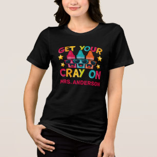 Holen Sie sich Ihren Cray auf lustige, Personalisi Tri-Blend Shirt