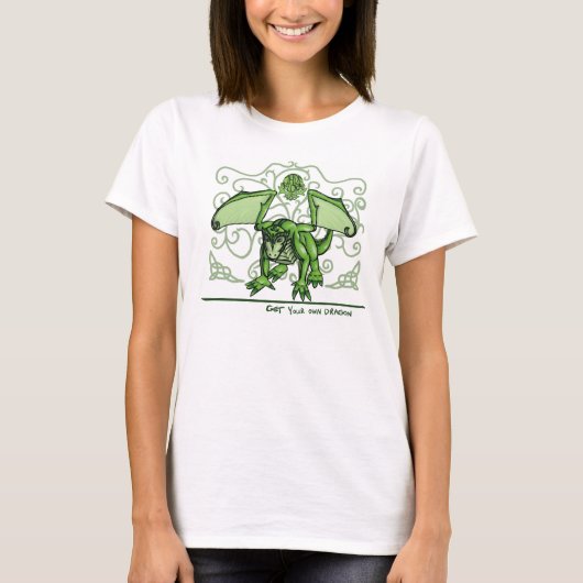 Holen Sie sich Ihren eigenen Drachen ~ Jade Flora T-Shirt (Vorderseite)
