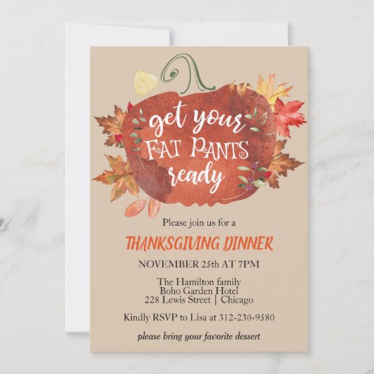 Holen Sie sich Ihren fettfreien Erntedank bereit E (Vorderseite)