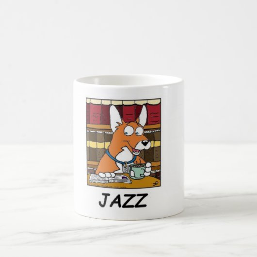 Holen Sie sich Ihren Jazz-Book-Liebhaber, Tasse! Kaffeetasse (Mittel)