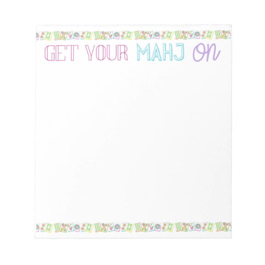 Holen Sie sich Ihren Mahj auf Notepad Notizblock (Vorderseite)