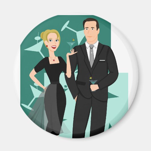 Holen Sie sich Ihren Martinis fertig! Magnet (Vorne)
