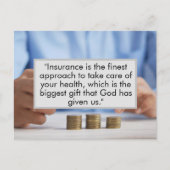 Holen Sie sich jetzt eine Versicherung um Ihres Le Postkarte (Vorderseite)