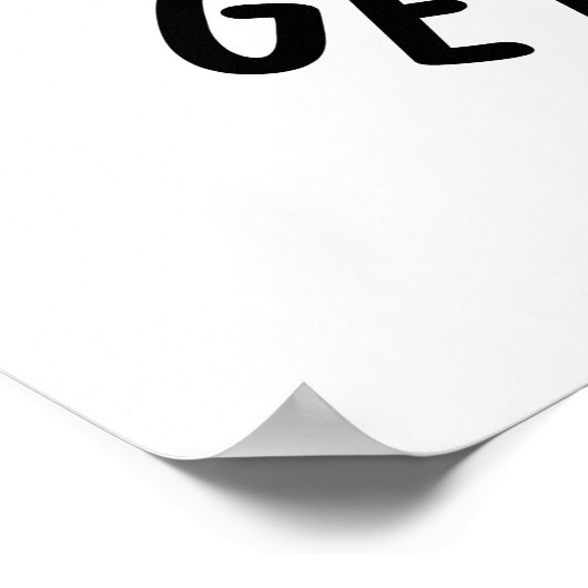 Holen Sie sich keine Mad Leaven Funny Dough Pun Poster (Ecke)