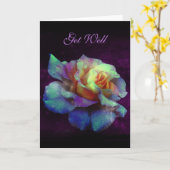 Holen Sie sich Lila Kissenwurzel-Rose Karte (Gelbe Blume)