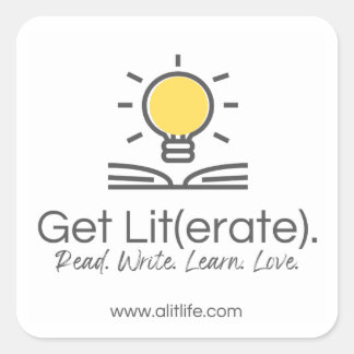 Holen Sie sich Lit(erate). Aufkleber