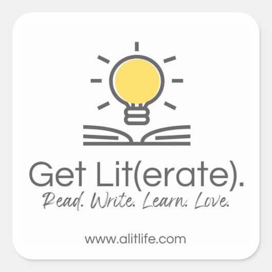 Holen Sie sich Lit(erate). Aufkleber (Vorderseite)