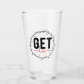 Holen Sie sich Lit Funny Christmas Glas (Vorderseite)