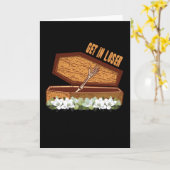 Holen Sie sich Loose Coffin Halloween Karte (Gelbe Blume)