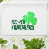 Holen Sie sich Lucky St Patrick's Day Kitchen Hand Geschirrtuch (Gefaltet)