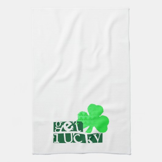 Holen Sie sich Lucky St Patrick's Day Kitchen Hand Geschirrtuch (Vertikal)