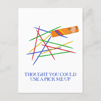 Holen Sie sich mir die Sticks, die das Spiel auflo Postkarte
