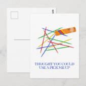 Holen Sie sich mir die Sticks, die das Spiel auflo Postkarte (Vorne/Hinten)