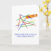 Holen Sie sich mir die Sticks Game Gruß Karte (Gelbe Blume)