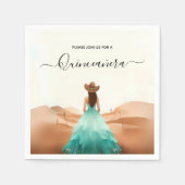 Holen Sie sich Nature Barn Wood Boho Farm Western  Serviette (Vorderseite)