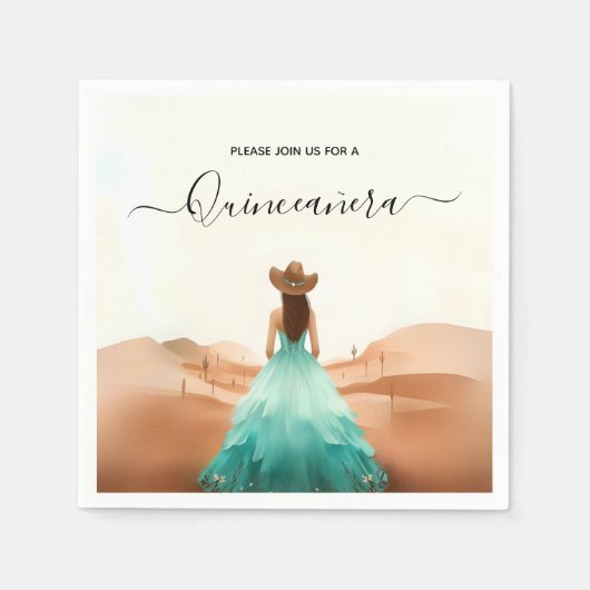 Holen Sie sich Nature Barn Wood Boho Farm Western  Serviette (Vorderseite)