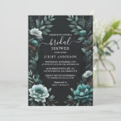 Holen Sie sich Nature Garden Pflanze Dunkles grüne Einladung (Stehend Vorderseite)