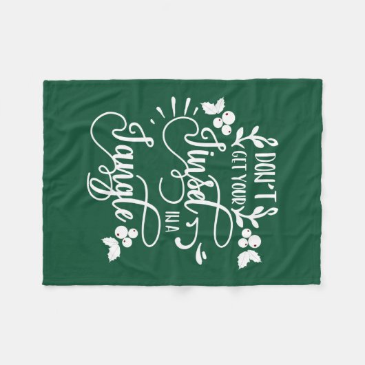 Holen Sie sich nicht Ihre Faust in zarter Weihnach Fleecedecke (Vorderseite (Horizontal))