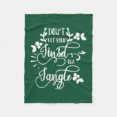 Holen Sie sich nicht Ihre Faust in zarter Weihnach Fleecedecke (Vorderseite)