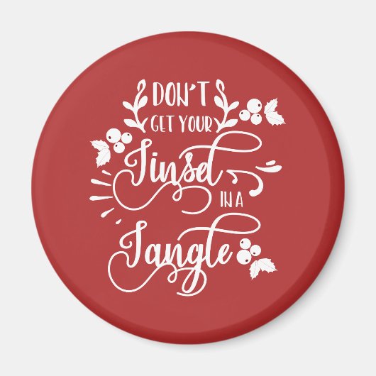 Holen Sie sich nicht Ihre Faust in zarter Weihnach Magnet (Vorne)