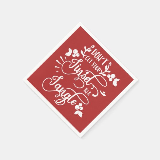 Holen Sie sich nicht Ihre Faust in zarter Weihnach Serviette (Ecke)