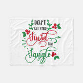 Holen Sie sich nicht Ihren Fingerhut in einem knac Fleecedecke (Vorderseite (Horizontal))