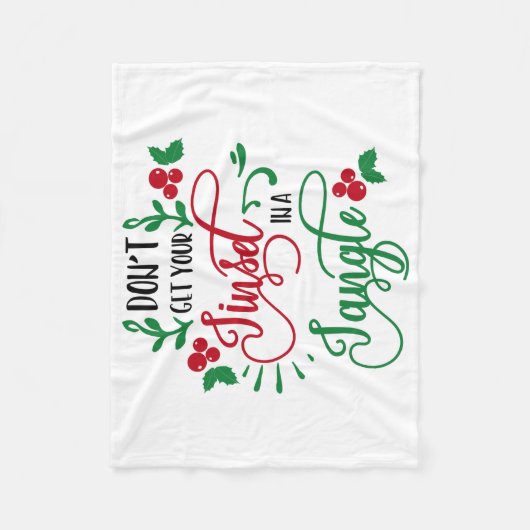 Holen Sie sich nicht Ihren Fingerhut in einem knac Fleecedecke (Vorderseite)