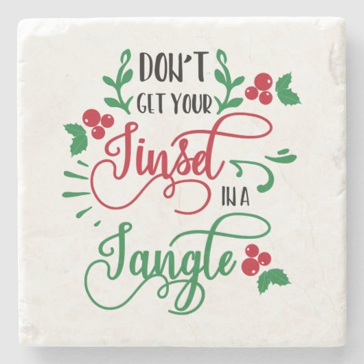 Holen Sie sich nicht Ihren Fingerhut in einem knac Steinuntersetzer (Vorderseite)