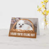 Holen Sie sich niedliche Hunde chihuahua Gefühl Rü Karte (Gelbe Blume)