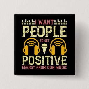Holen Sie sich positive Energie aus unserer Musik Button