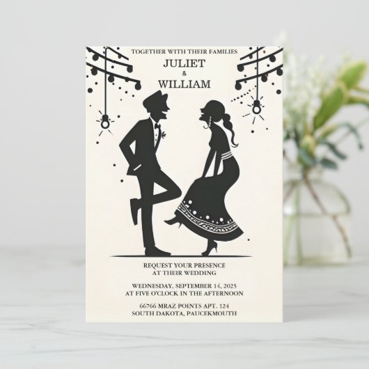 Holen Sie sich Quirky Funky Unique Spaß Meme Funny Einladung (Stehend Vorderseite)