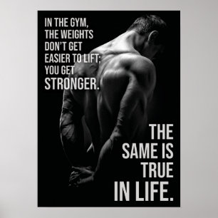 Holen Sie sich Stronger - Fitness und Leben Motivi Poster