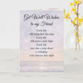 Holen Sie sich Wohlwollen Freundschaftsdesign Karte (Gelbe Blume)