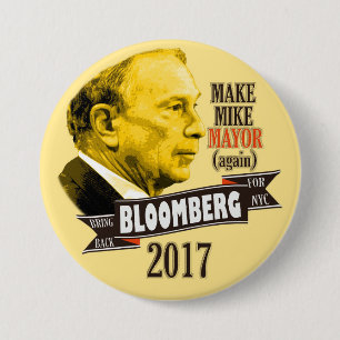 Holen Sie zurück Bloomberg für NYC Bürgermeister Button