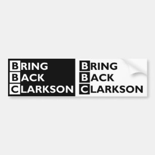 Holen Sie zurück Clarkson 2 für 1 Autoaufkleber