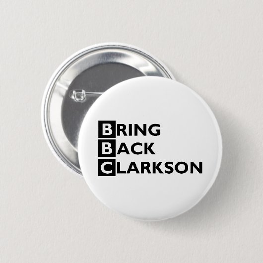 Holen Sie zurück Clarkson-Knopf Button (Vorne & Hinten)