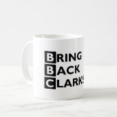Holen Sie zurück Clarkson-Tasse Kaffeetasse (Vorderseite Links)