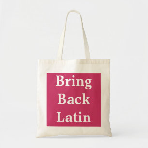 Holen Sie zurück lateinische Tasche