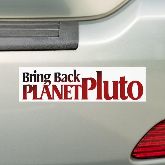Holen Sie zurück Planeten Pluto Autoaufkleber (Auf Auto)