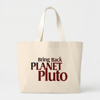 Holen Sie zurück Planeten Pluto Jumbo Stoffbeutel