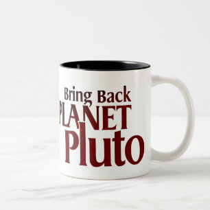 Holen Sie zurück Planeten-Pluto-Tasse Zweifarbige Tasse