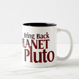 Holen Sie zurück Planeten-Pluto-Tasse Zweifarbige Tasse