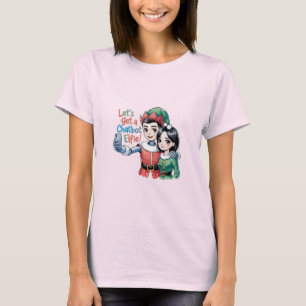 🤖 holen wir einen Chatbot Elfie Funny Christmas M T-Shirt