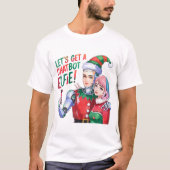 🤖 holen wir einen Chatbot Elfie Funny Christmas M T-Shirt (Vorderseite)