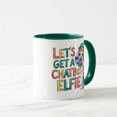 🤖 holen wir einen Chatbot Elfie Funny Christmas M Tasse (VorderseiteRechts)