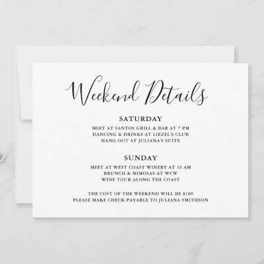 Holen wir uns das Wild Weekend Detail Leopard Bach Einladung (Vorderseite)