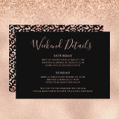 Holen wir uns das Wild Weekend Detail Leopard Bach Einladung